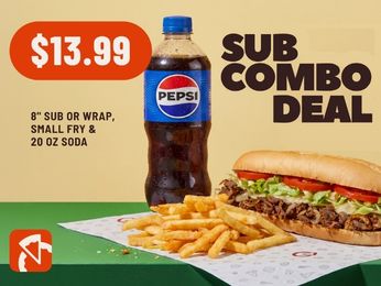Sub Combo for just $13.99
