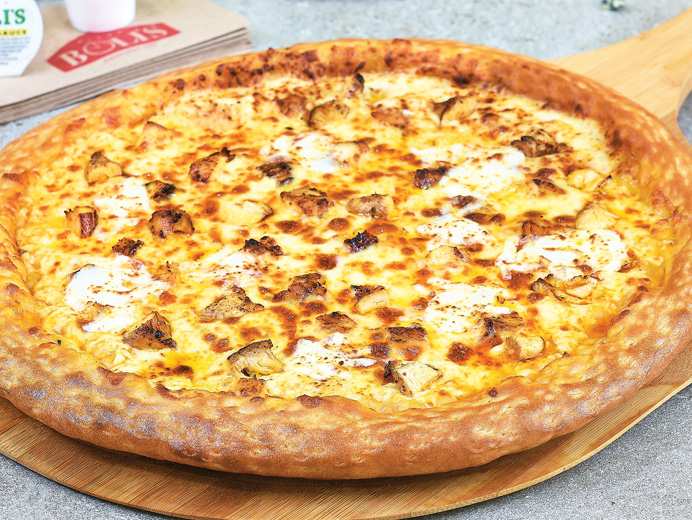 Buffalo Chicken Catering Pizza